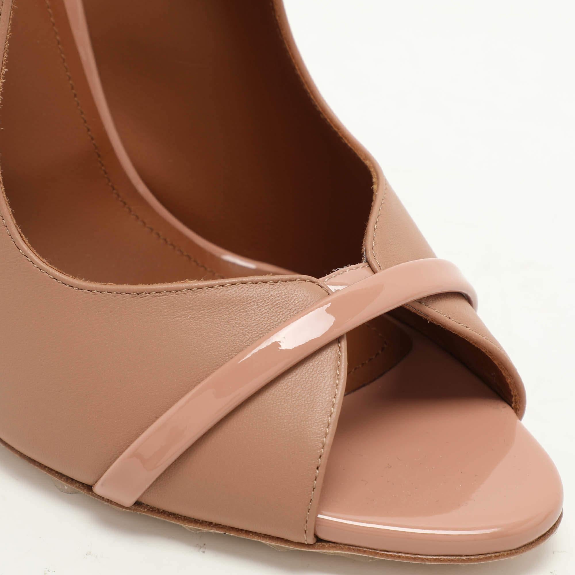 Malone Souliers Sandali con cinturino alla caviglia Mika in pelle beige misura 40 in vendita 2