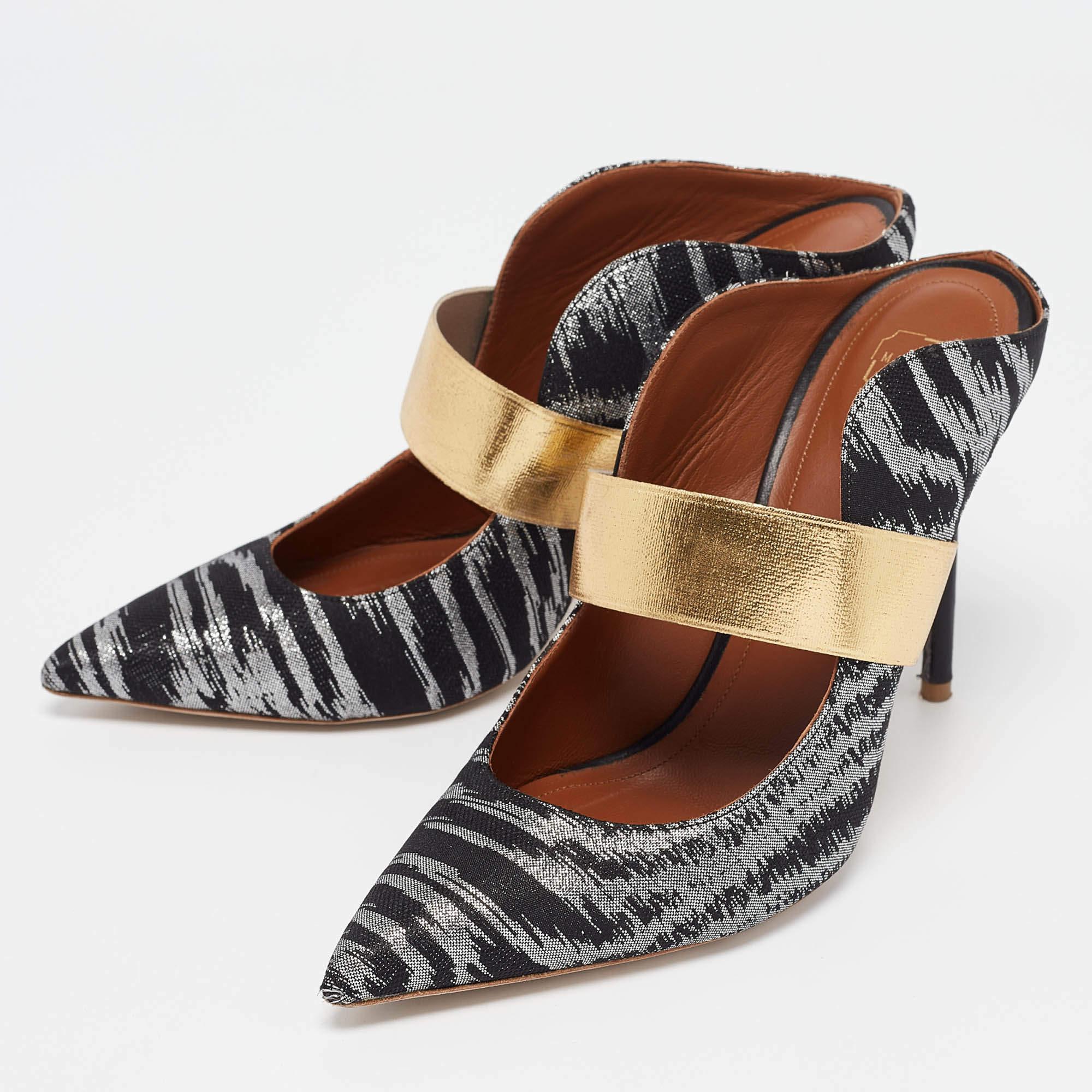 The ease of slipping into your shoes as you head out and taking them off once youre home is elevated with mules. These Malone Souliers mules for women bring the same comfort with a lot of style.