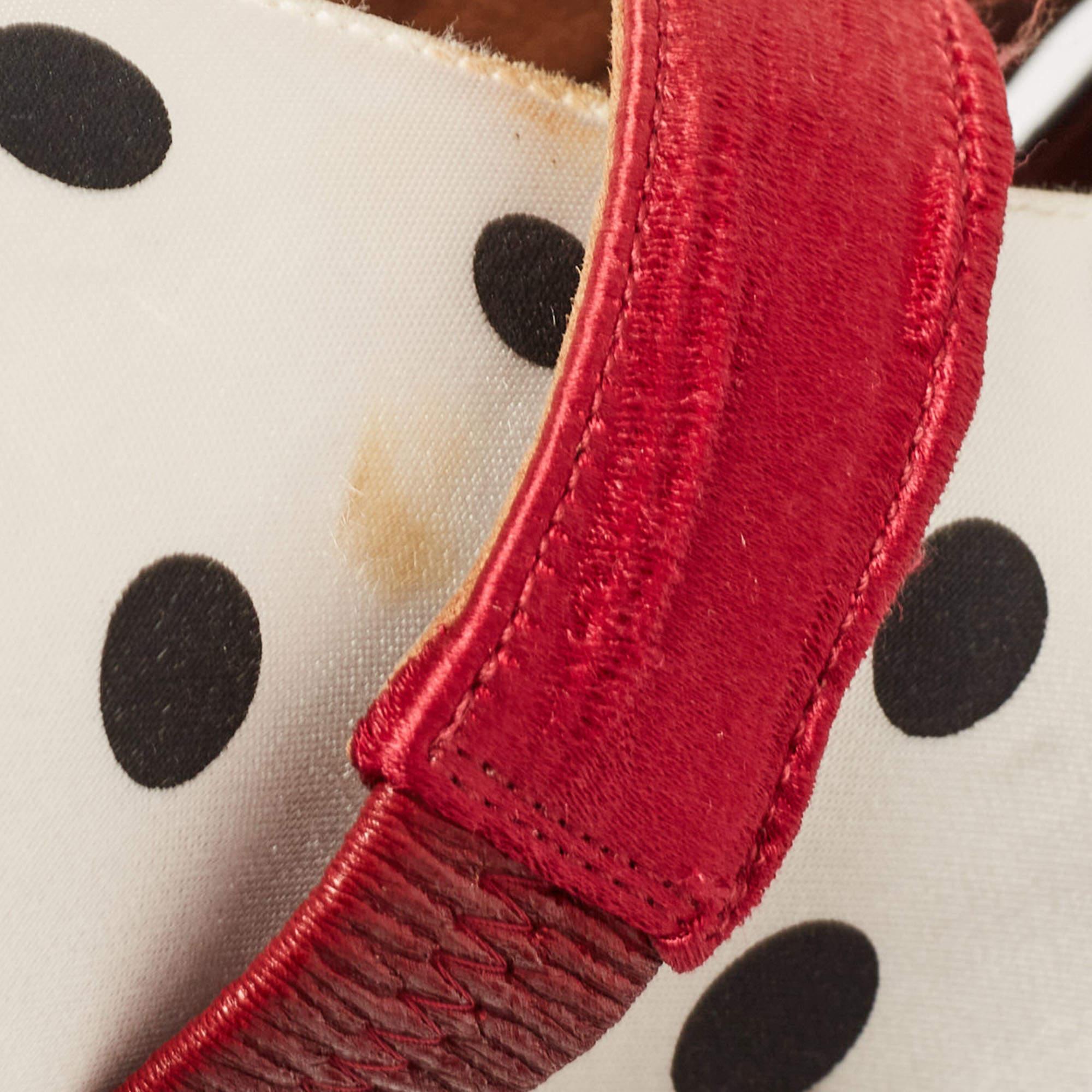 Women's Malone Souliers Black/White Polka Dot Satin Maureen Mules Size 41