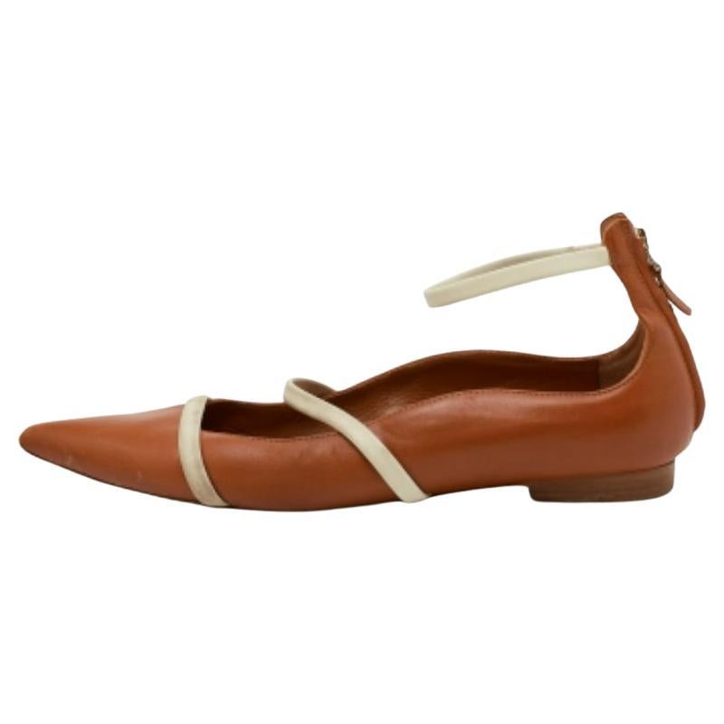 Malone Souliers Bailarinas Robyn Piel Marrón Talla 38 en venta