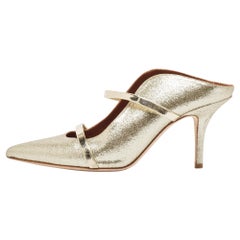 Malone Souliers Gold Glitter Maureen Mules Size 38