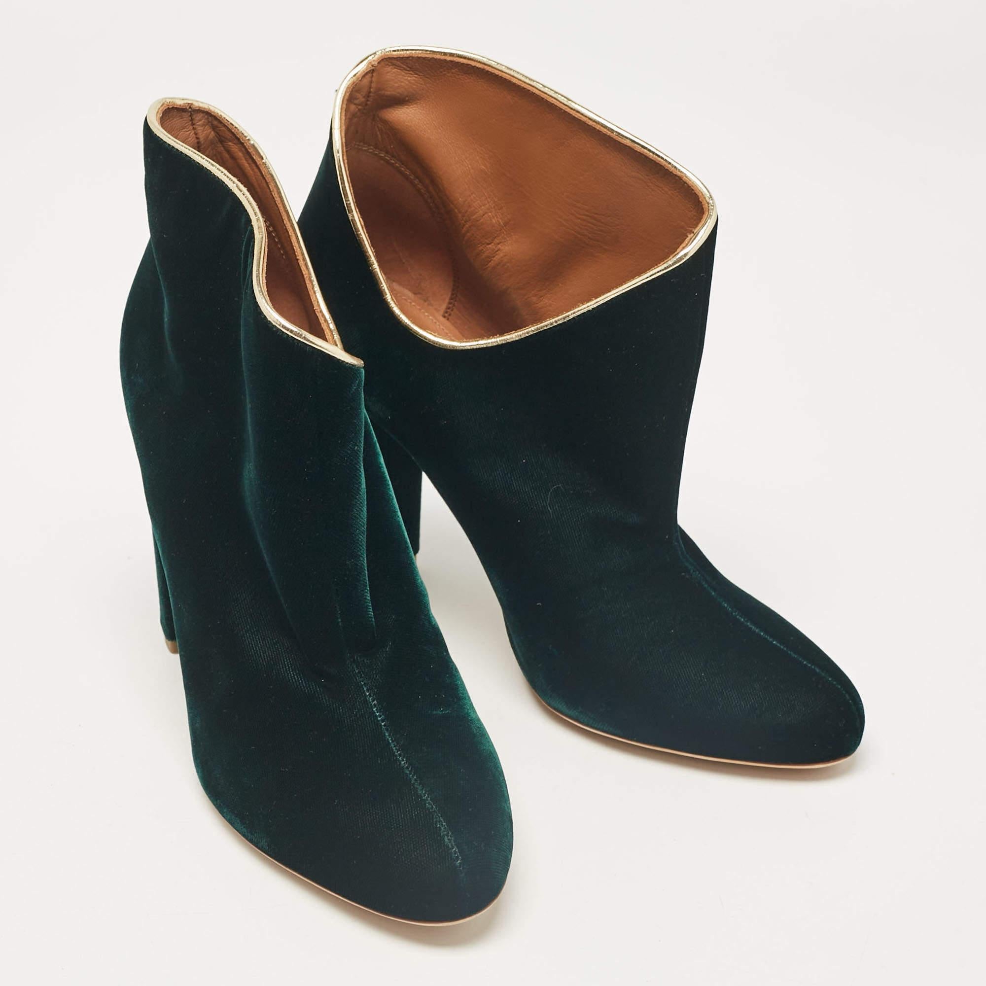 Malone Souliers - Bottes de longueur cheville Eula en cuir vert, taille 36,5 Neuf - En vente à Dubai, Al Qouz 2