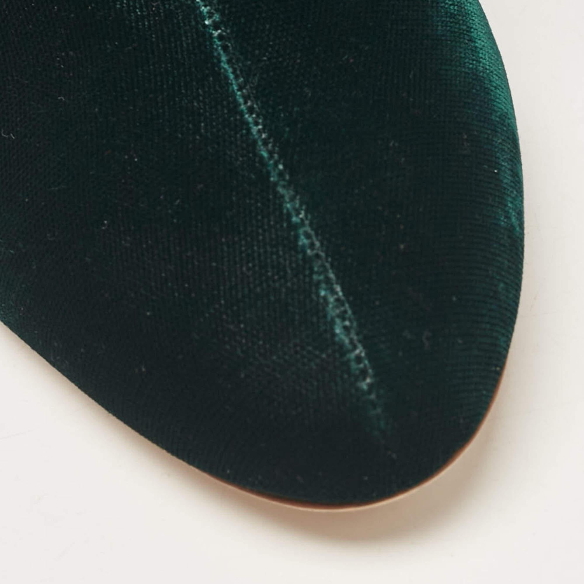 Malone Souliers - Bottes de longueur cheville Eula en cuir vert, taille 36,5 en vente 2