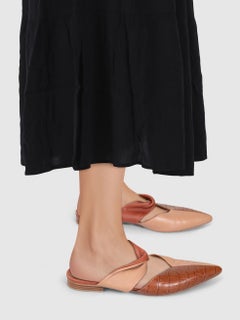 Malone Souliers Mules de piel con relieve de cocodrilo Talla IT 38