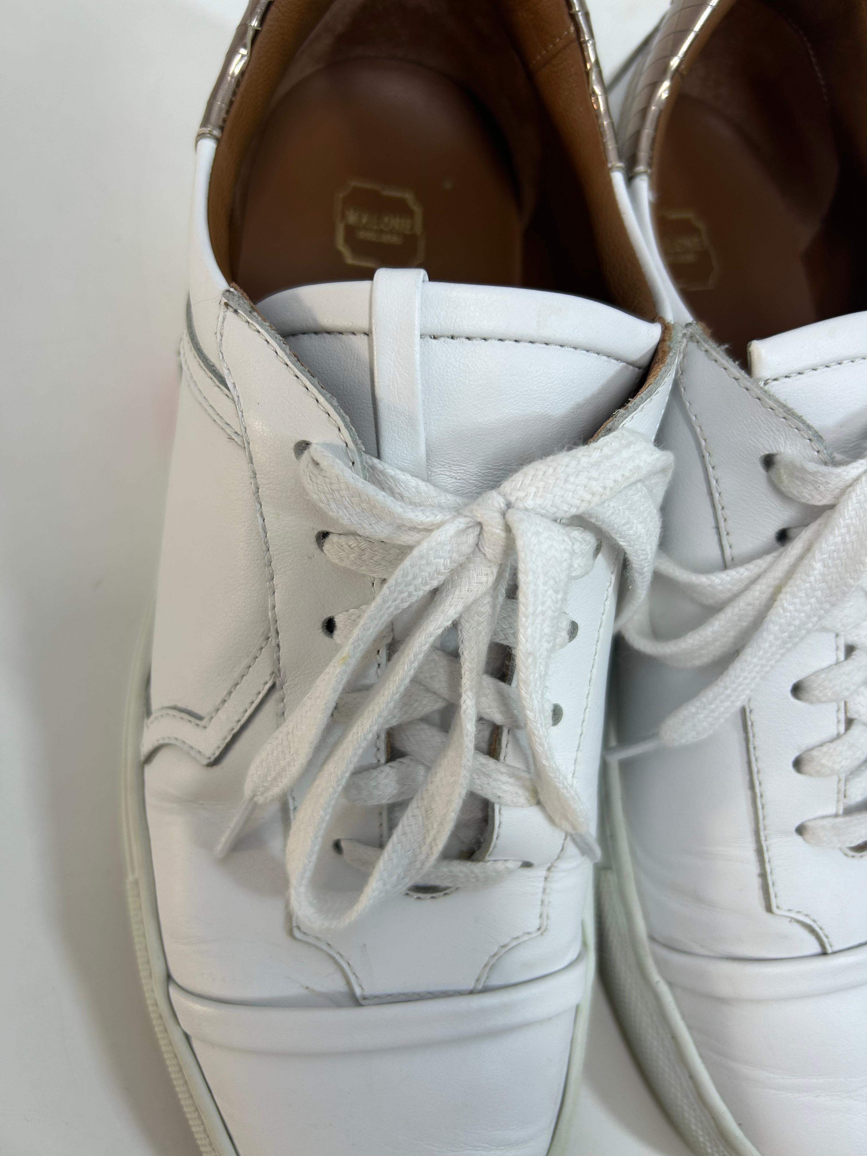 Malone Souliers Leather Musa Sneakers Size EU 40 For Sale 1