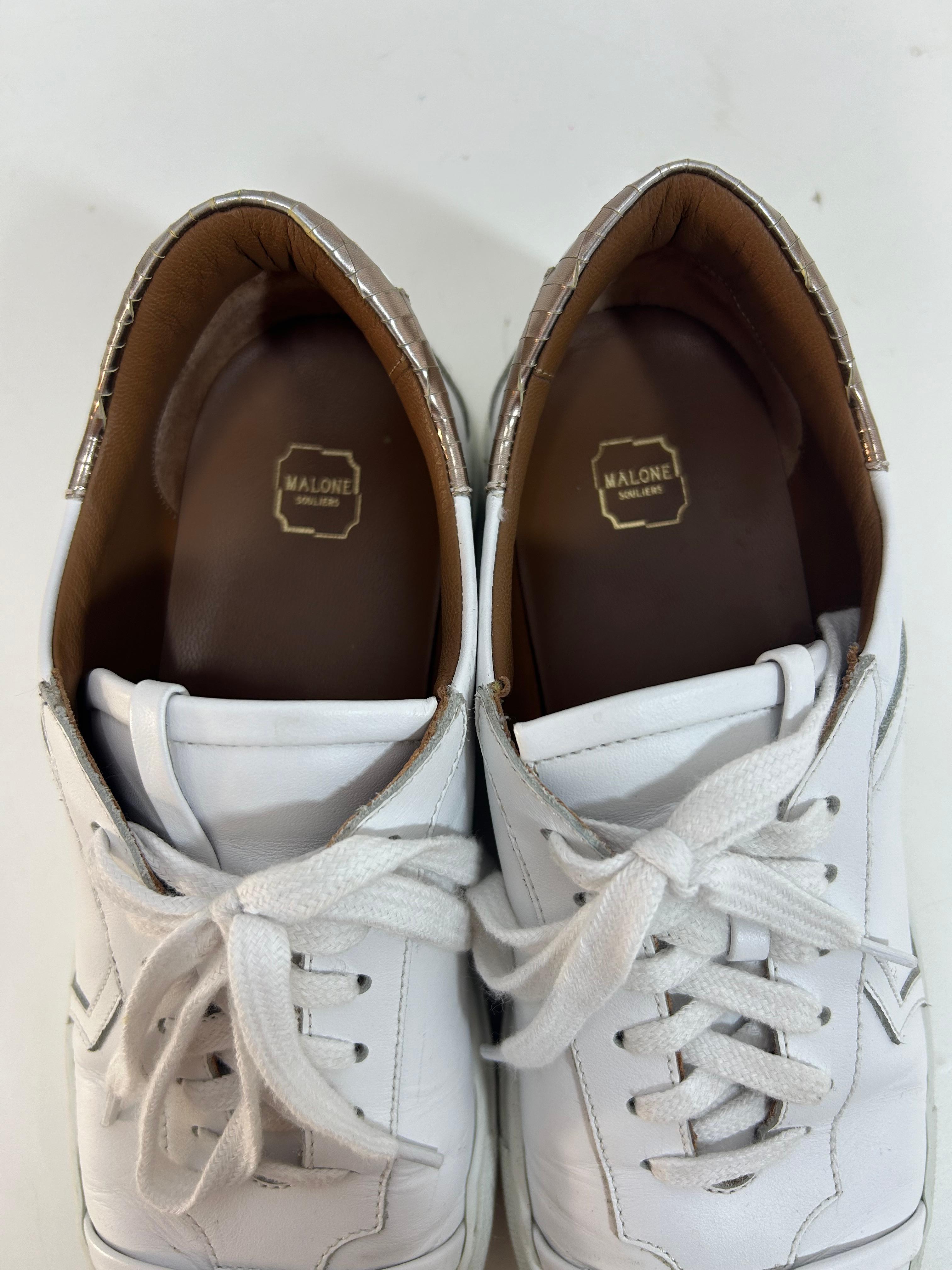 Malone Souliers Leather Musa Sneakers Size EU 40 For Sale 3