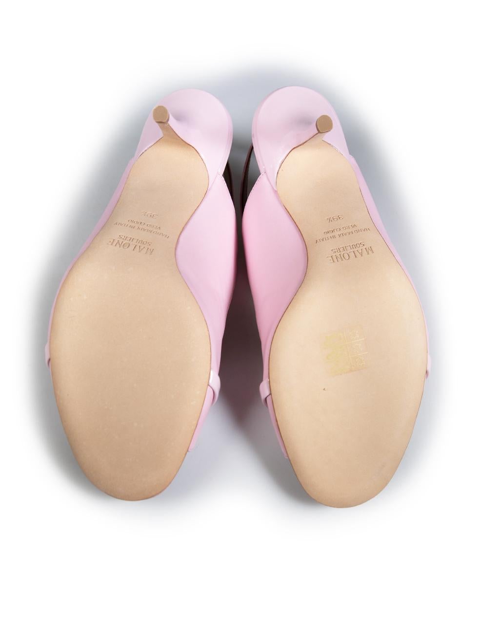 Malone Souliers Rosa Leder Jenny Slingback-Sandalen Größe IT 39,5 im Zustand „Neu“ in London, GB