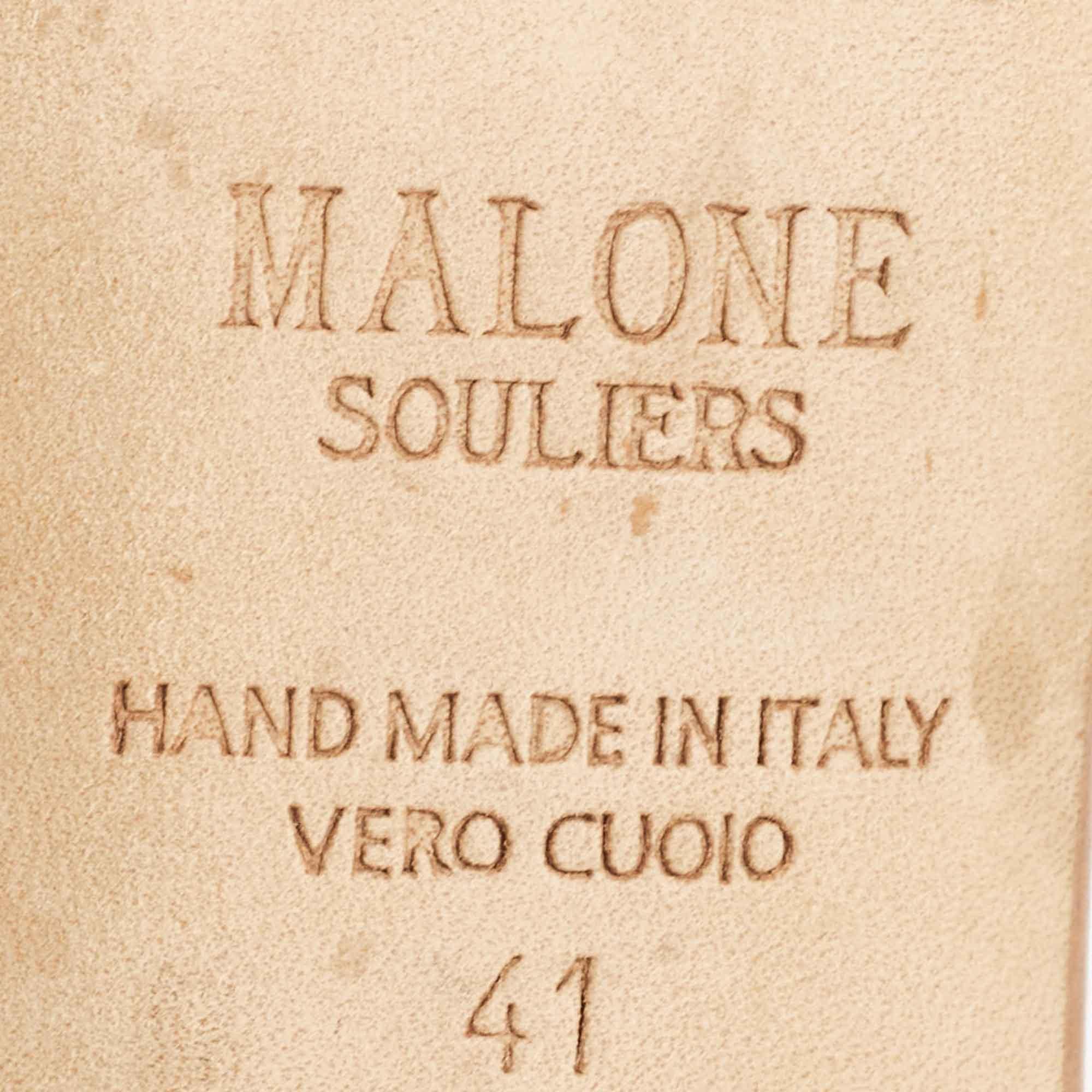 Malone Souliers - Sandales Kenia en cuir rose, taille 41 en vente 3