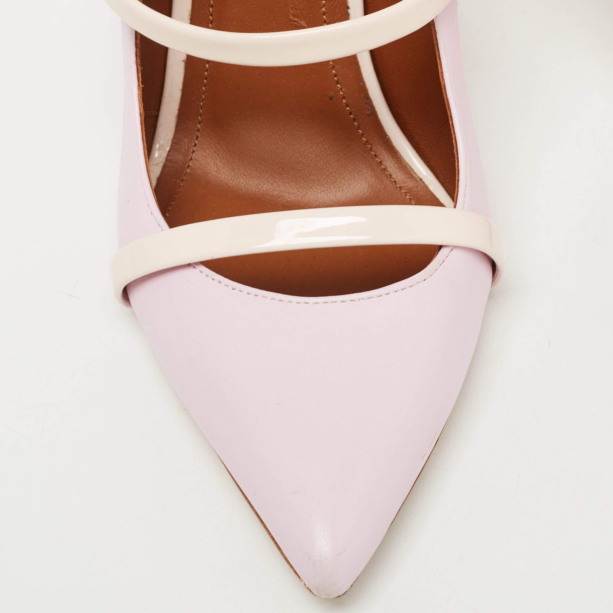 Malone Souliers  Pink Leather Maureen Mules Size 37 2