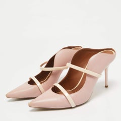 Malone Souliers Pink Leather Patent Leather Maureen Pumps Size 38.5