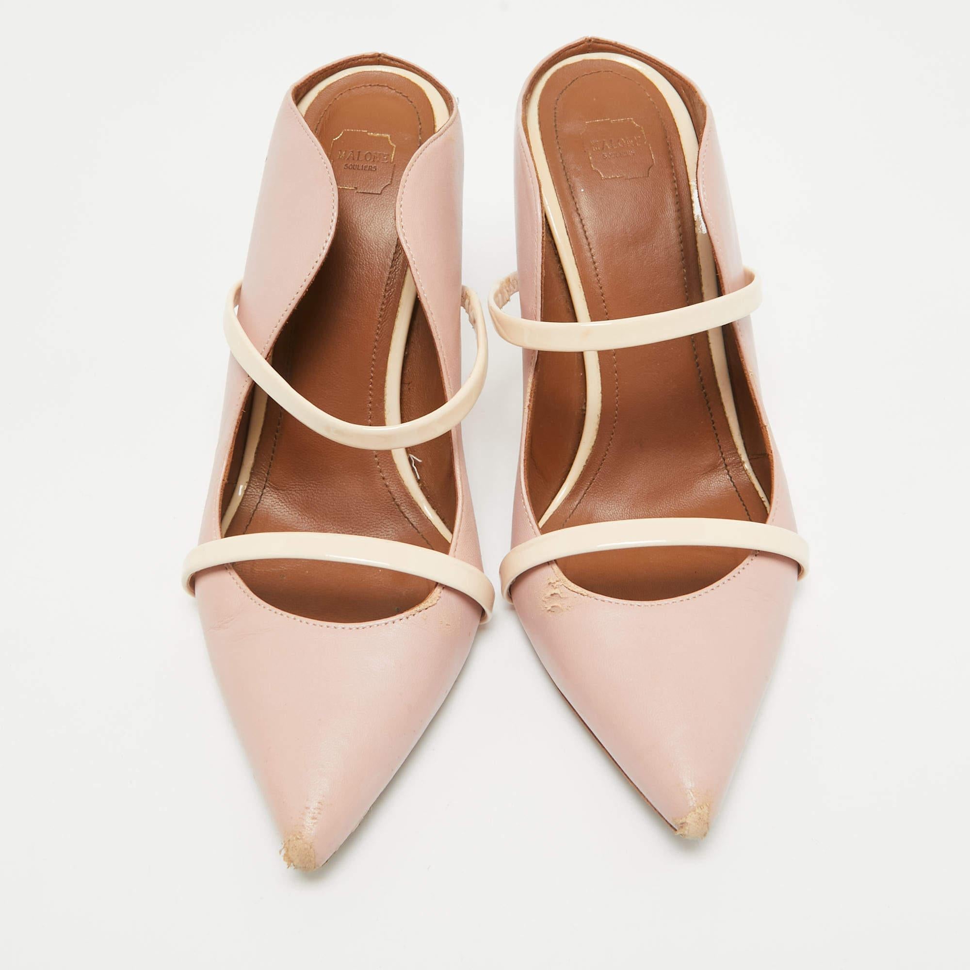 Malone Souliers Bombas Maureen de charol rosa Talla 38.5 Beige en venta
