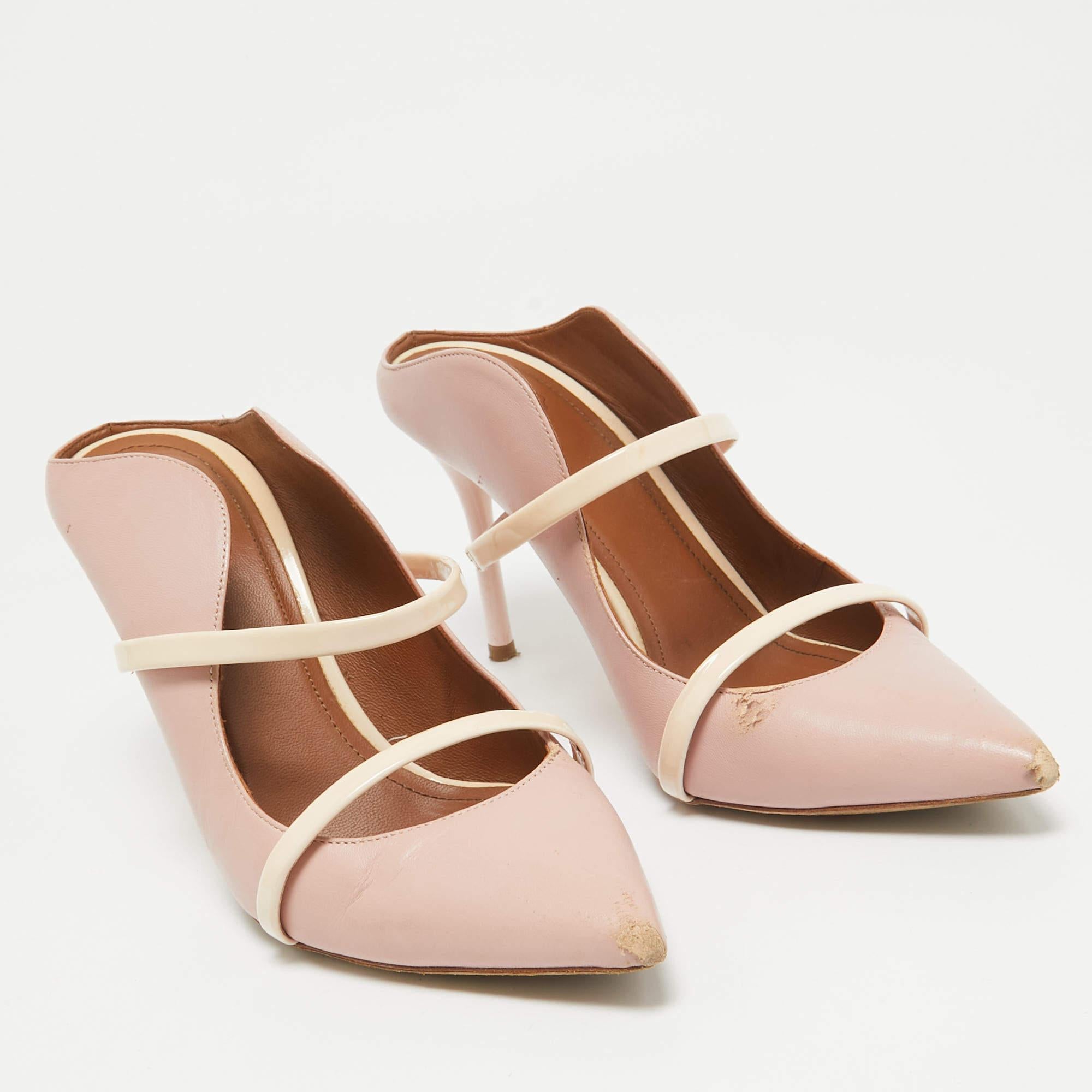 Malone Souliers Bombas Maureen de charol rosa Talla 38.5 en Bastante bueno estado para la venta en Dubai, Al Qouz 2