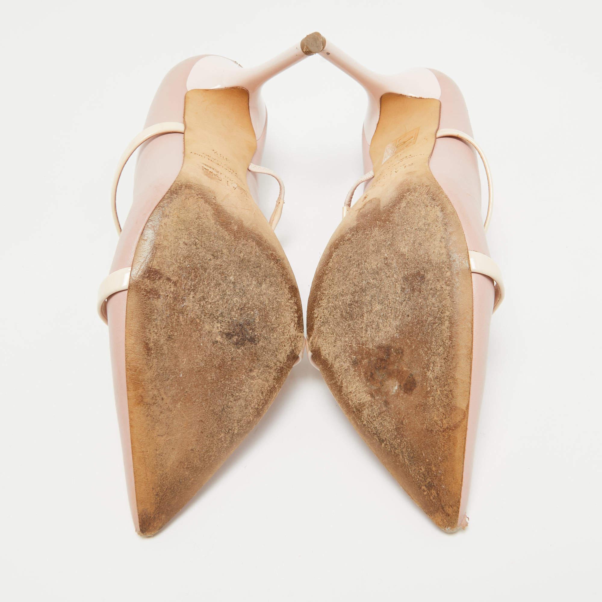 Malone Souliers Bombas Maureen de charol rosa Talla 38.5 en venta 1