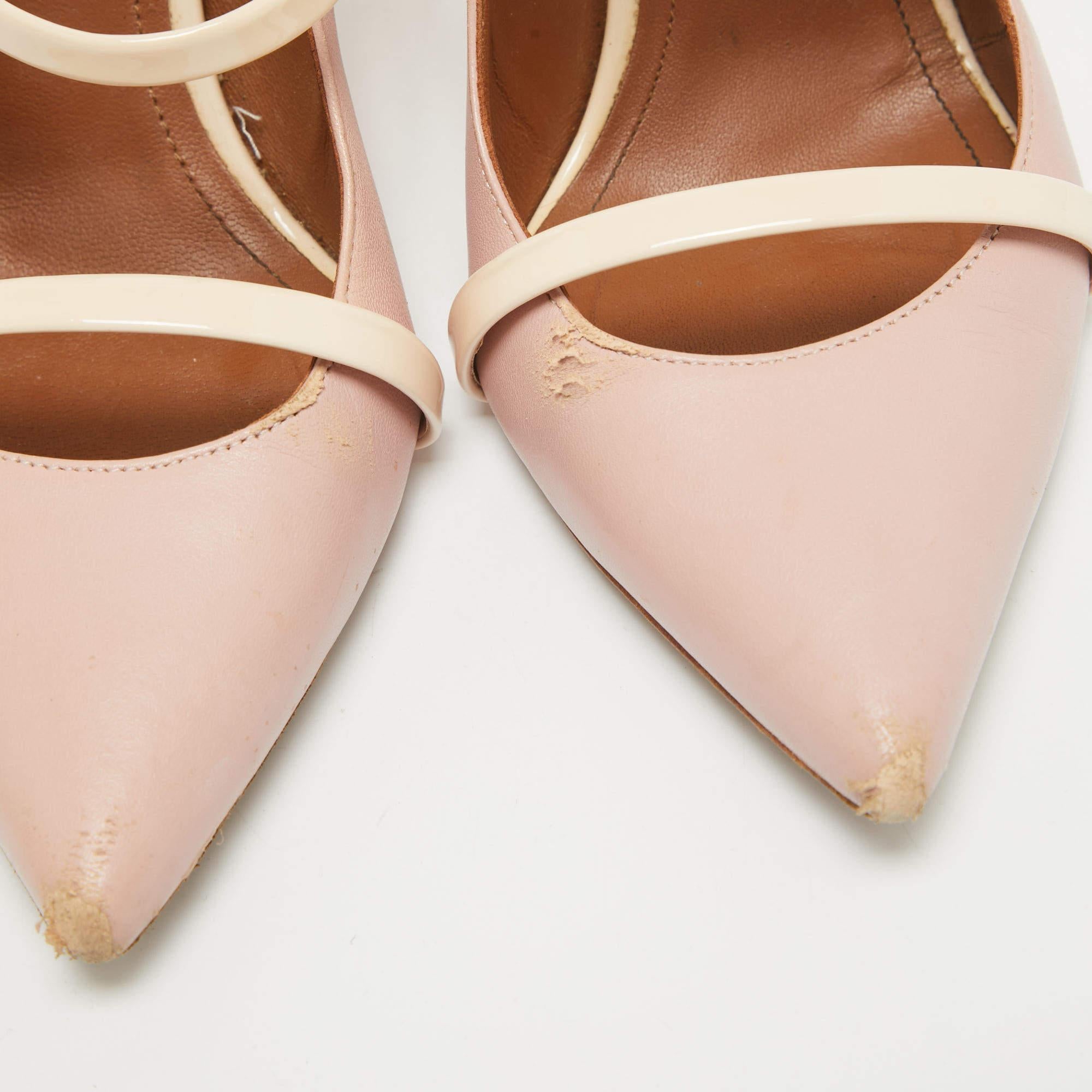 Malone Souliers Bombas Maureen de charol rosa Talla 38.5 en venta 3