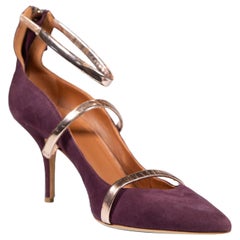 Malone Souliers talons à bout pointu en daim violet taille IT 38