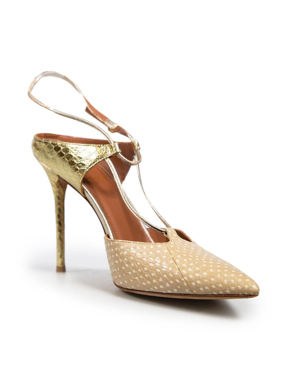 CONDIT ist gut. Leichte Abnutzungserscheinungen an den Absätzen sind erkennbar. Dieser gebrauchte Malone Souliers Designer-Wiederverkaufsartikel weist leichte Verfärbungen im Zehenbereich der Innensohlen auf.
 
 
 
 Einzelheiten
 
 
 Modell: Daria
