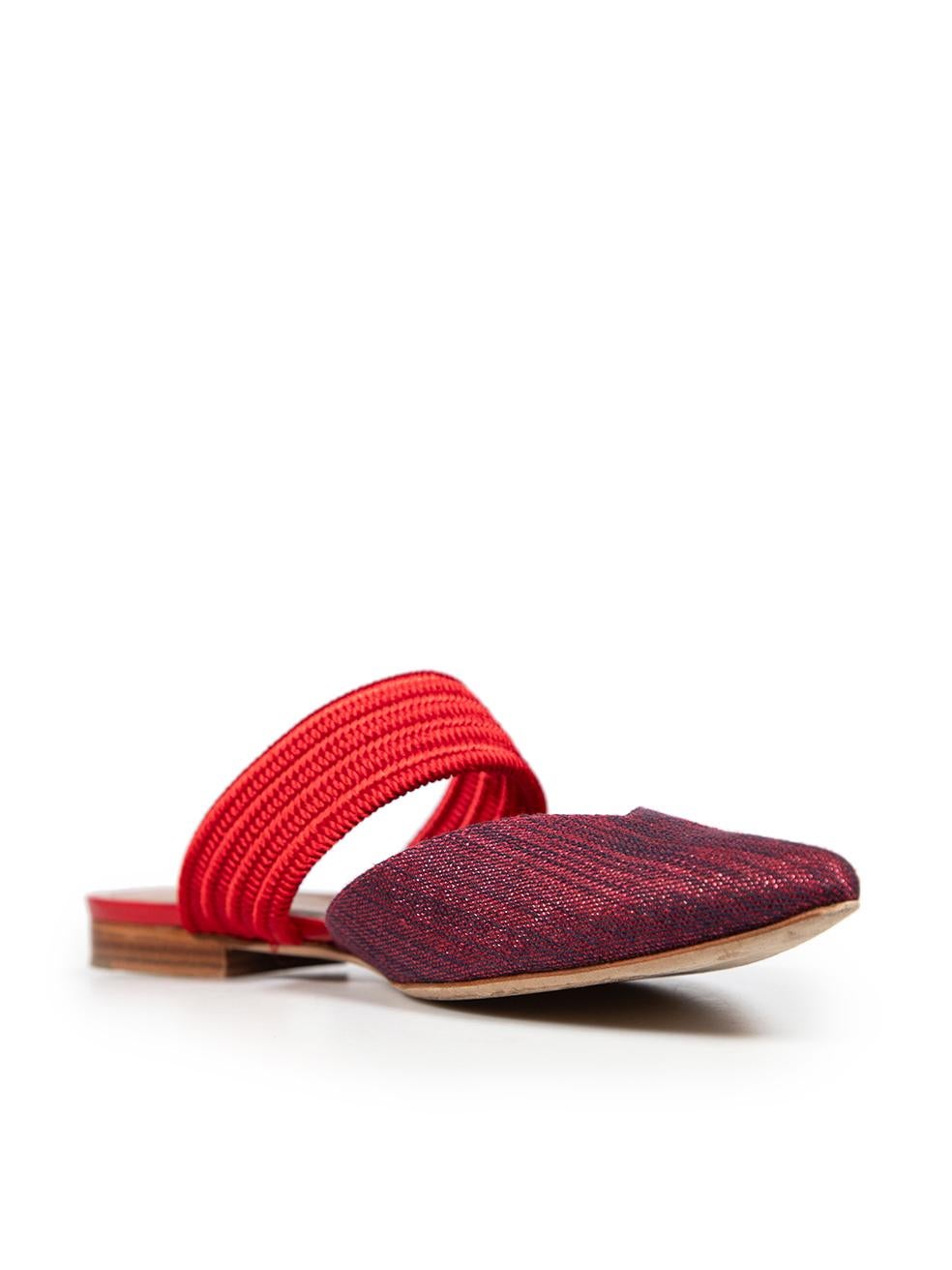 CONDITION is Very good. Minimal wear to mules is evident. Minimal wear to toe boxes with creasing to both shoes and light discolouration marks on the insoles on this used Malone Souliers designer resale item. The item comes with a dust bag and box.
