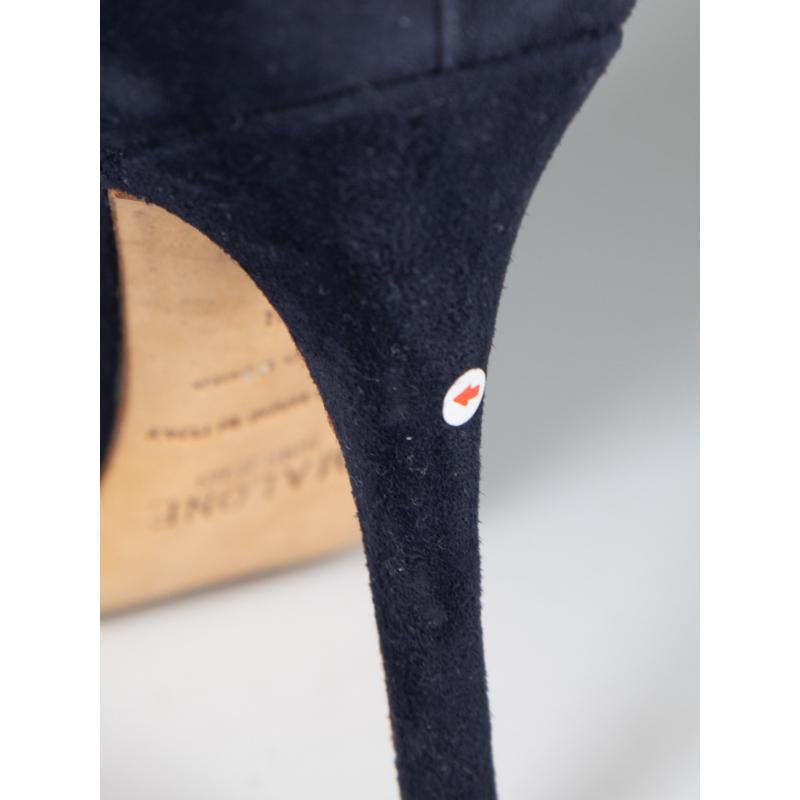 Malone Souliers - Bottes à bout pointu en daim et peau de serpent, taille IT 38 en vente 2