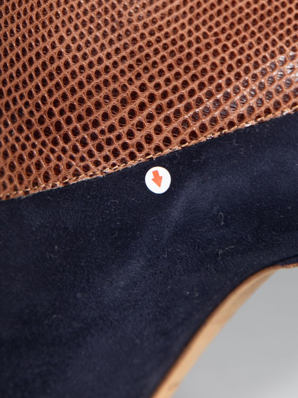 Malone Souliers - Bottes à bout pointu en daim et peau de serpent, taille IT 38 en vente 3