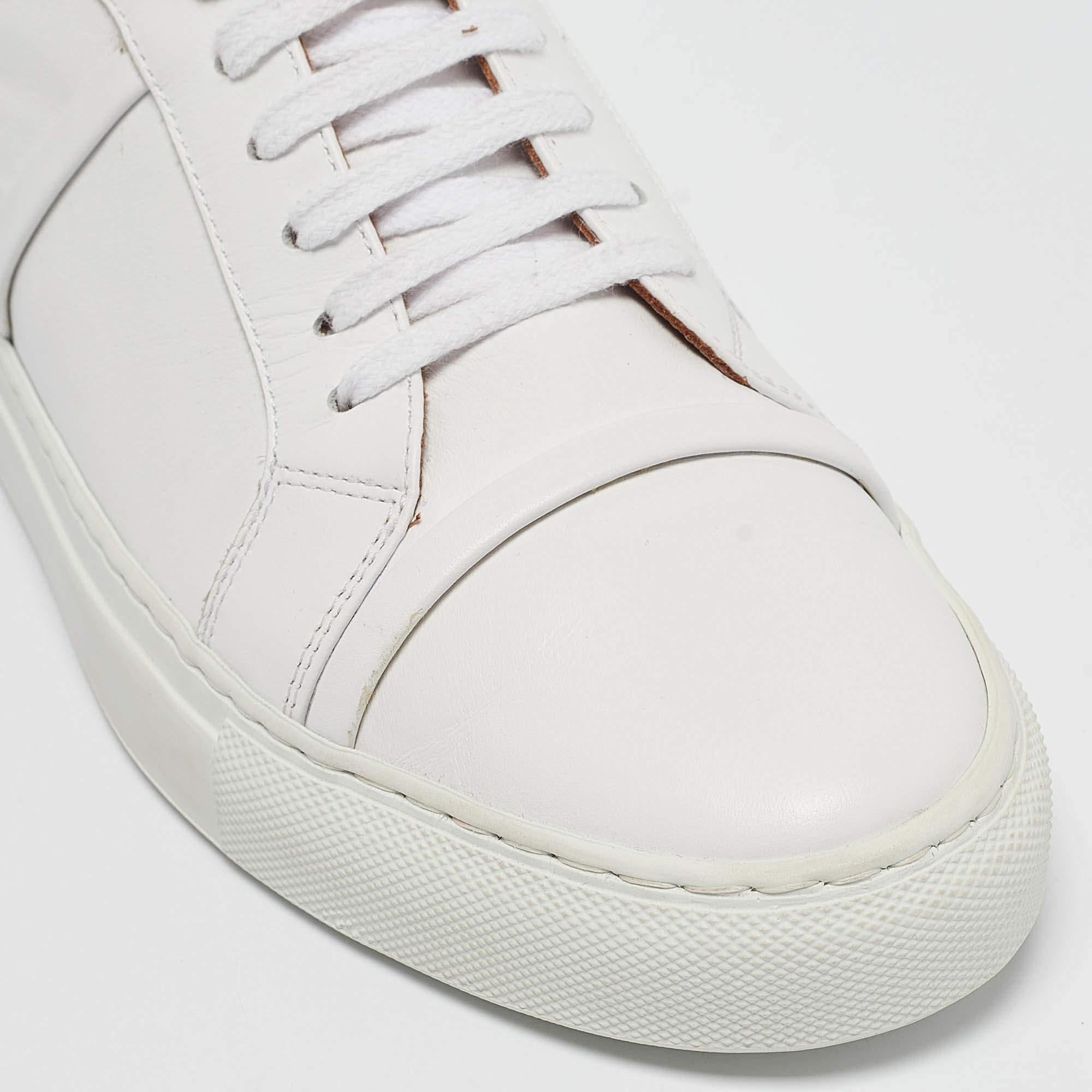 Malone Souliers Zapatillas con cordones Musa de piel blanca Talla 40.5 3
