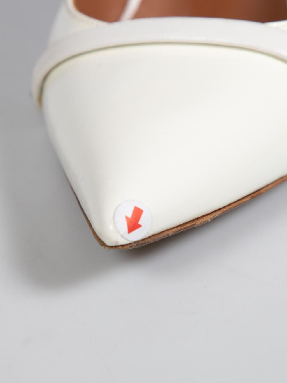 Malone Souliers Tacchi a spillo in vernice bianca Taglia IT 42 in vendita 3