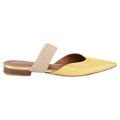Malone Souliers Women's Gold Maisie Pointed Toe Mules
