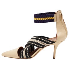 Malone Souliers x Roksanda Elastic Dana Criss Cross Ankle-Strap Pumps Size 39