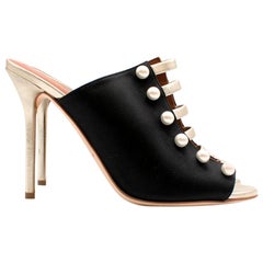 Malone Souliers 
Zada
 Embellished Satin Mules US 7