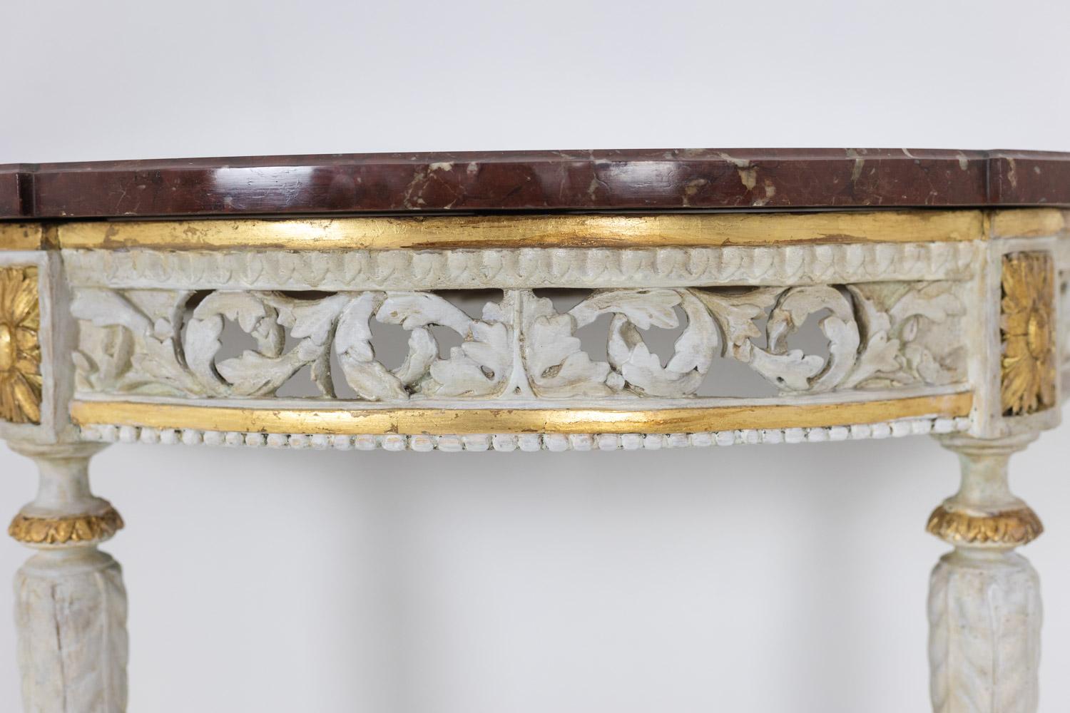 19th Century Malot. Pair of lacquered consoles from the Louis XVI period. Circa 1780. For Sale
