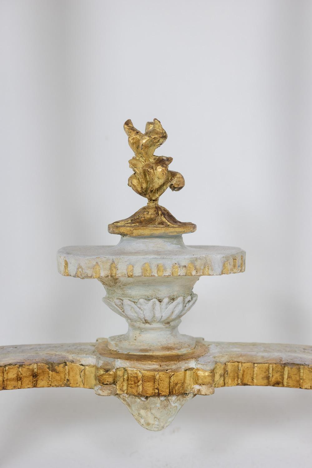 Marble Malot. Pair of lacquered consoles from the Louis XVI period. Circa 1780. For Sale