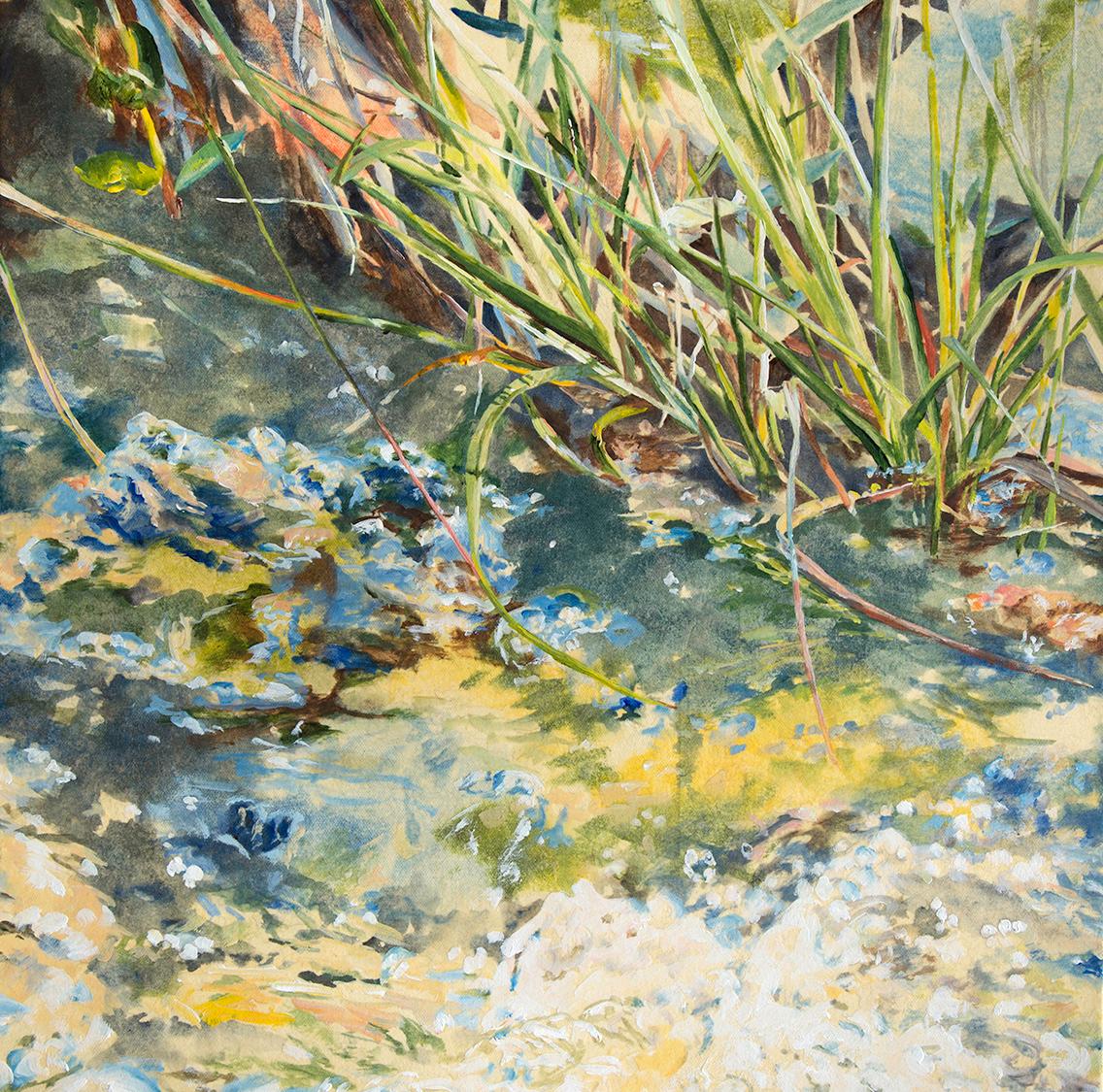 Malou Flato Landscape Painting - Reeds and Water