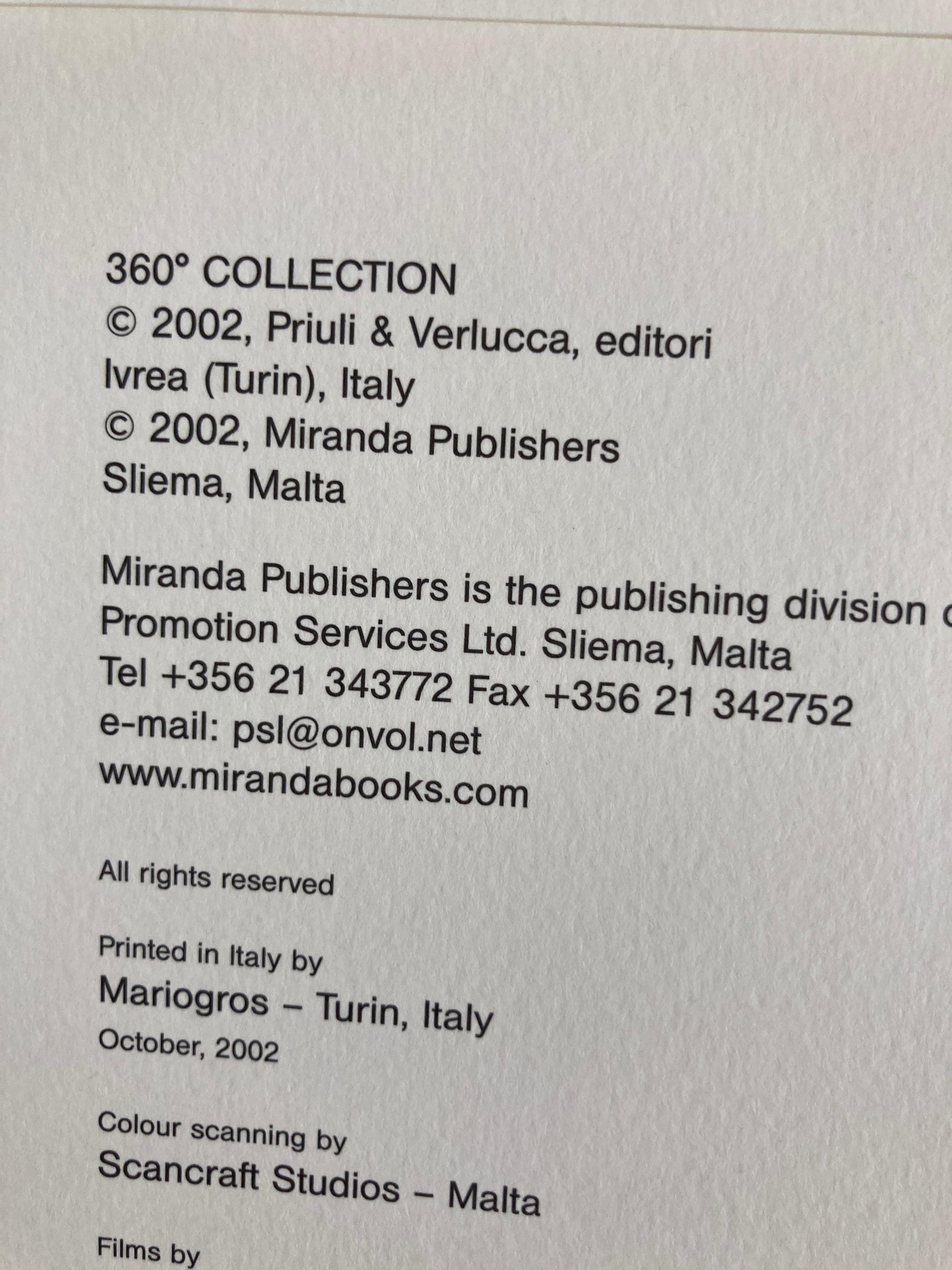 Contemporary Malta 360° Book by Daniel Cilia and Enrico Formica For Sale