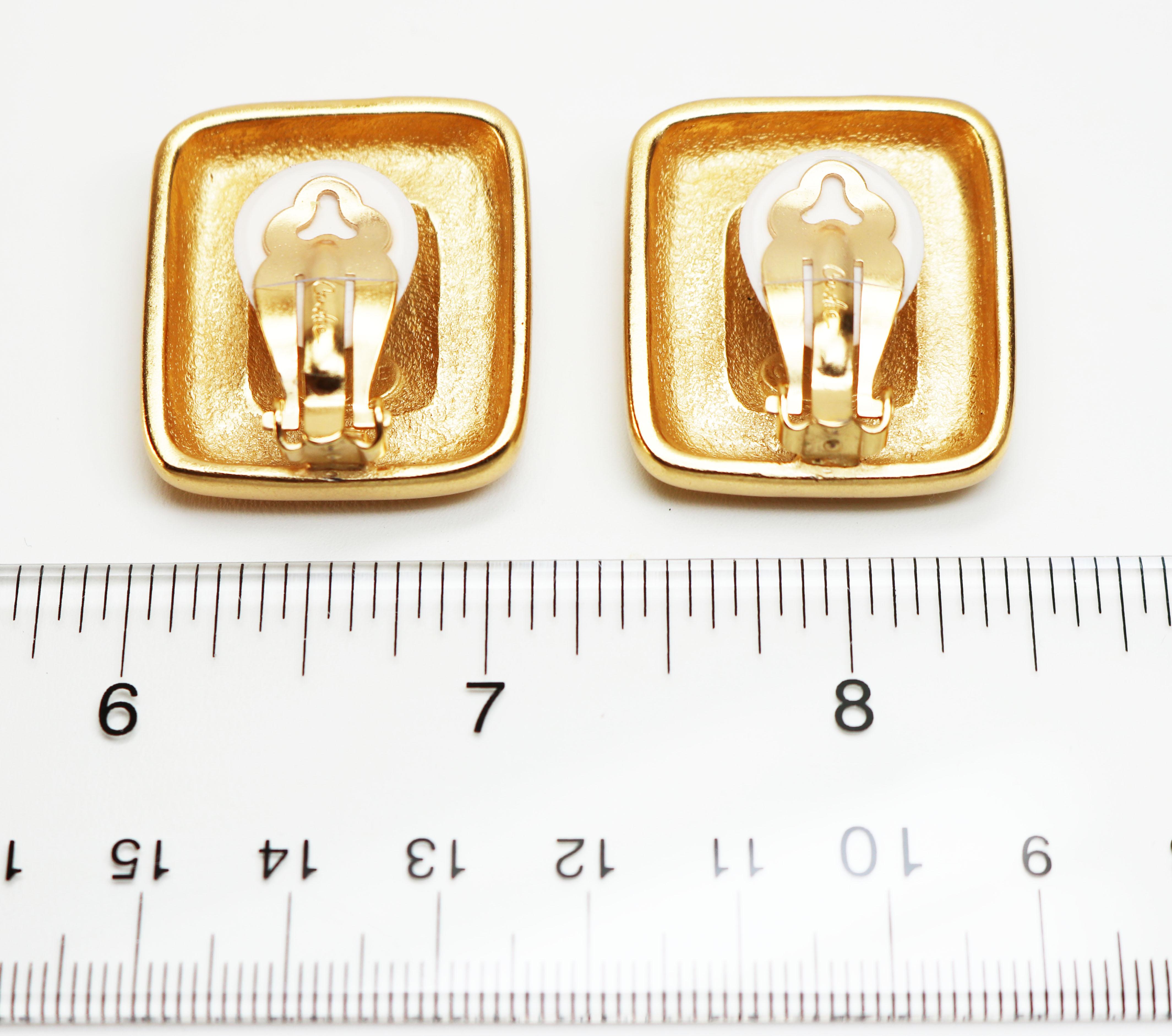 Maltese Cross Gold Earrings For Sale 6