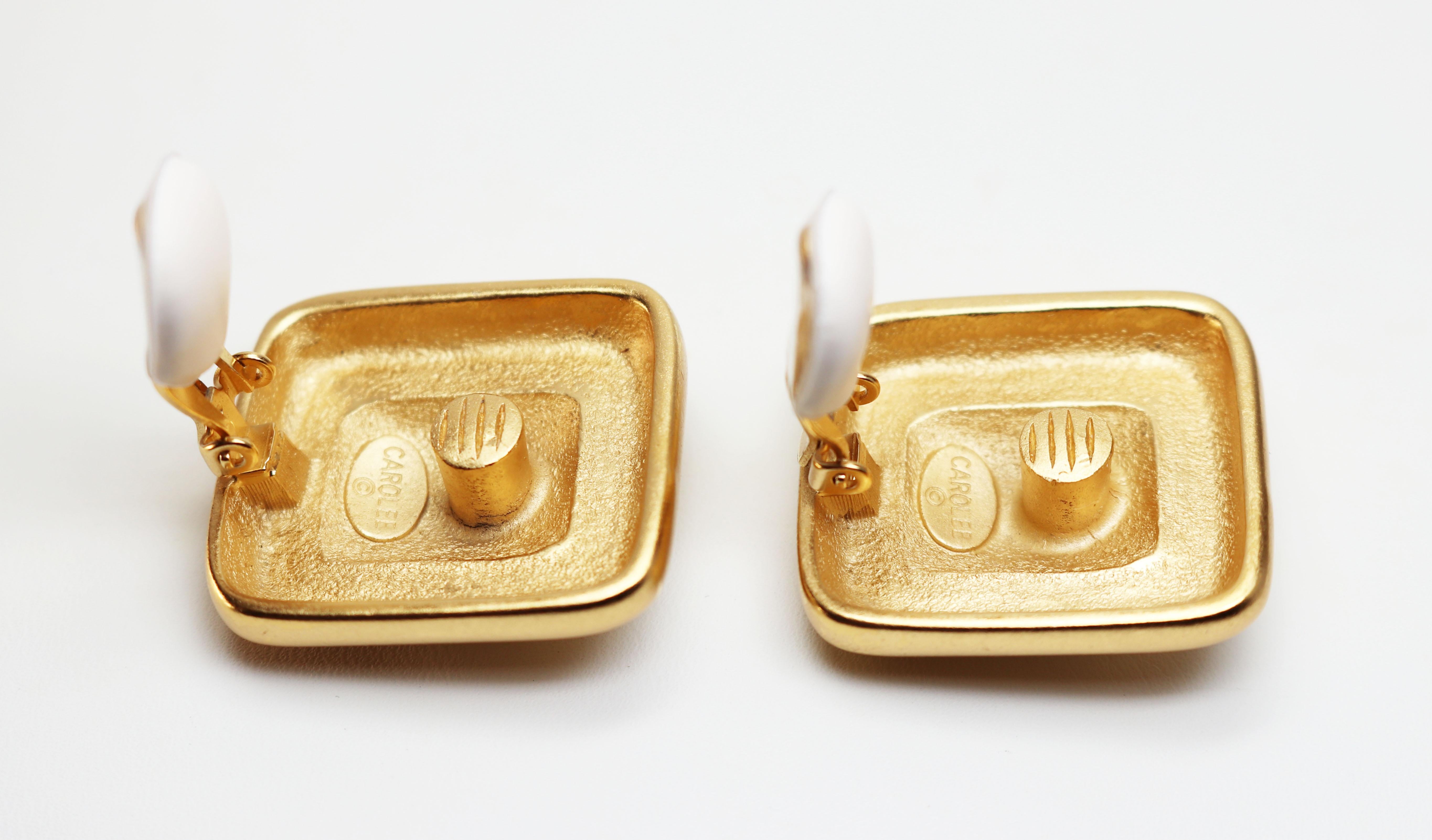 Maltese Cross Gold Earrings For Sale 2