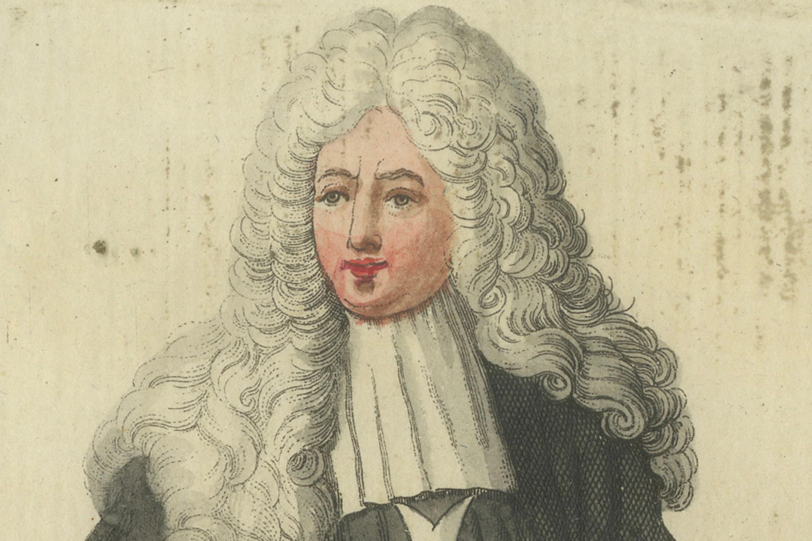 Late 18th Century Maltese Knight Attending Council: 1791 Colored Engraving in Ceremonial Robes For Sale