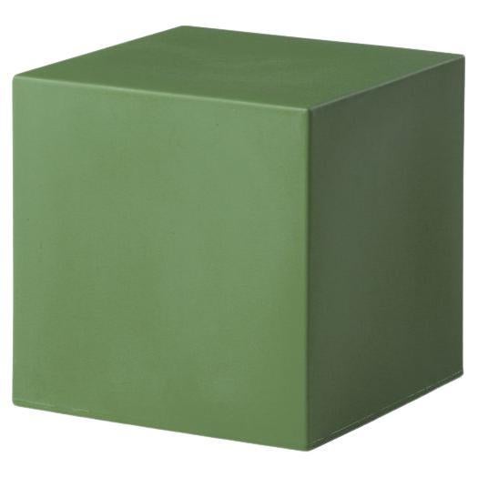 Malva Green Cubo Pouf Stool by SLIDE Studio For Sale