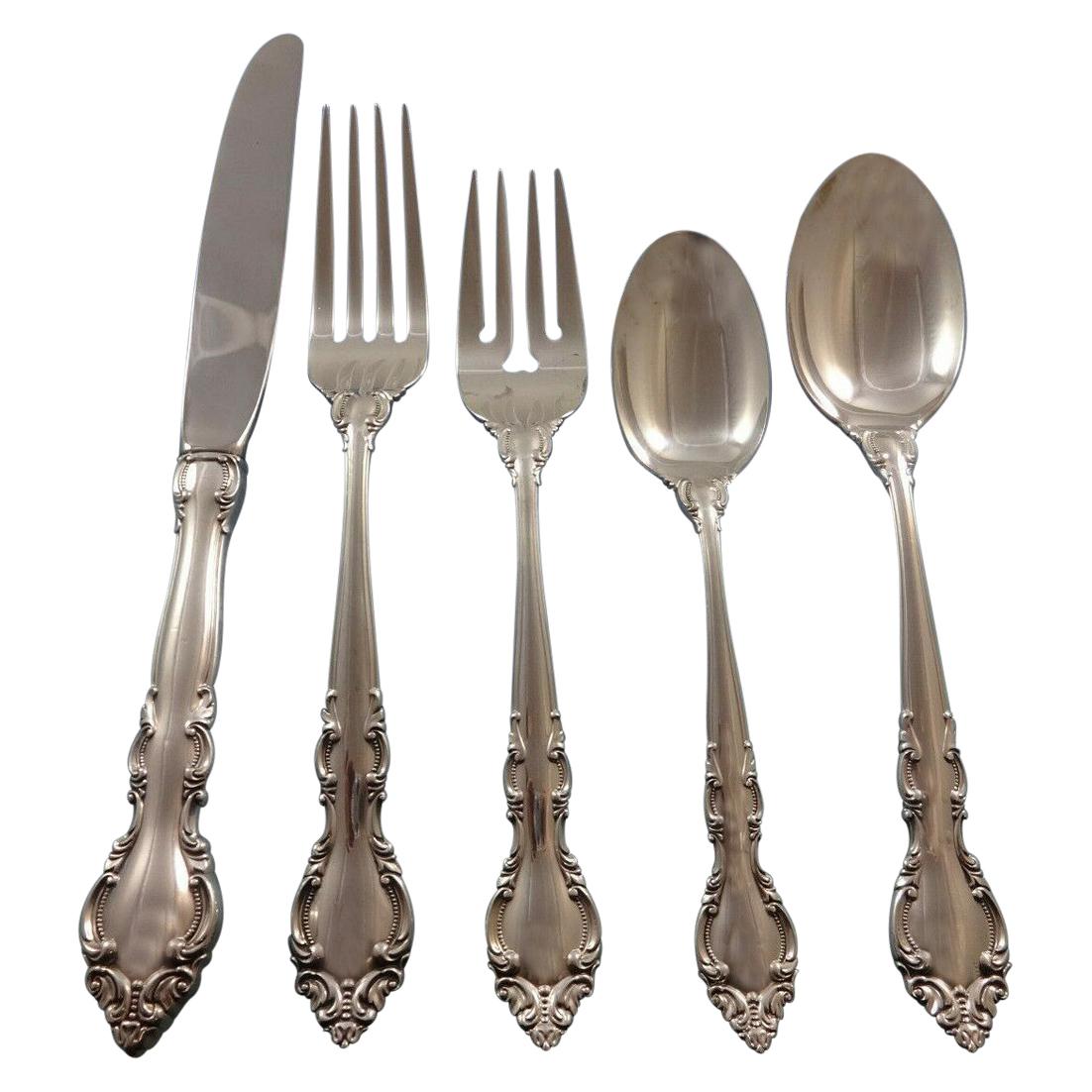 Malvern by Lunt Sterling Silver Flatware Set for 8 Service 45 Pieces