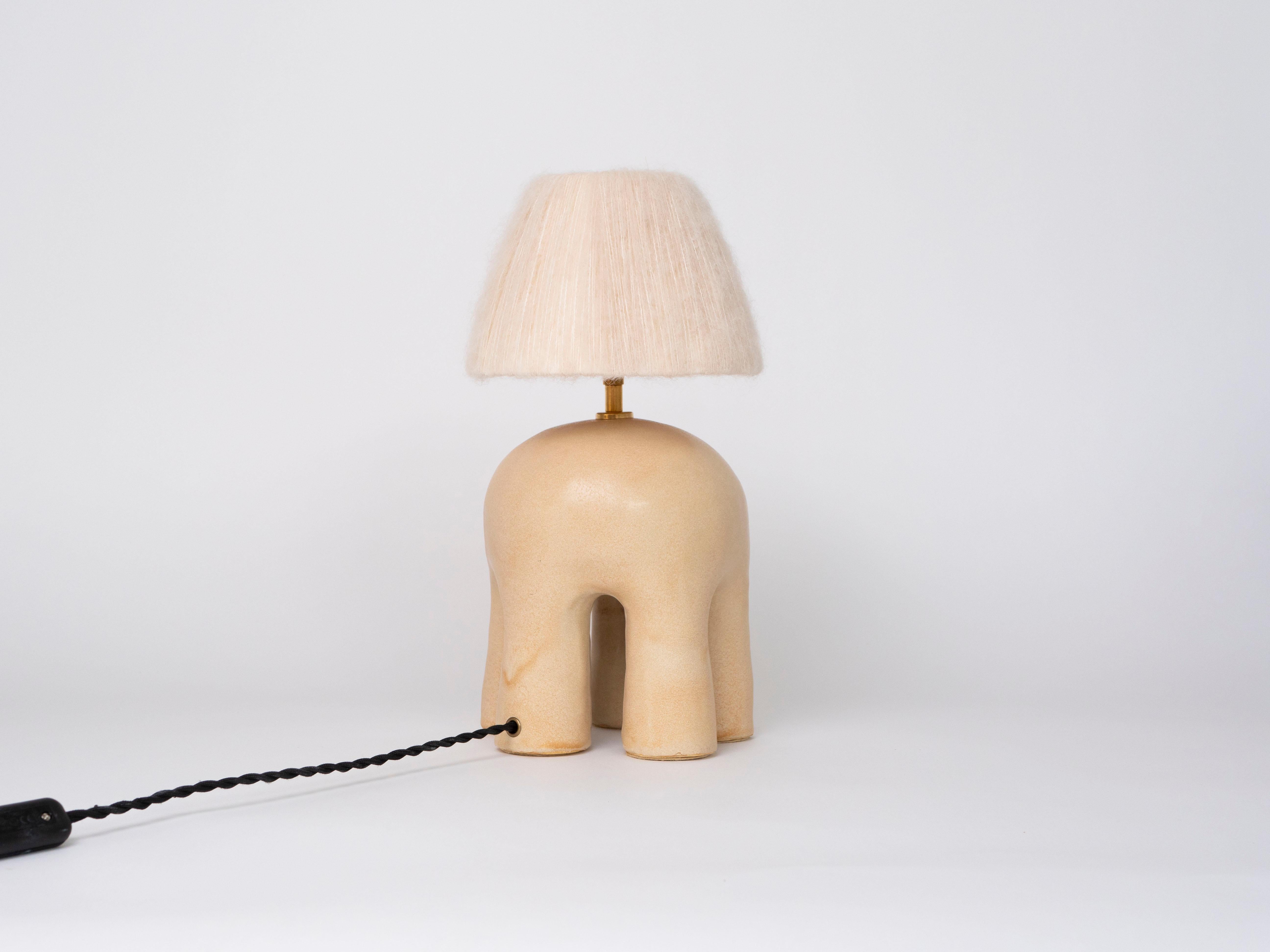Anglais Lampe de Table Malvern - Crème Satin en vente