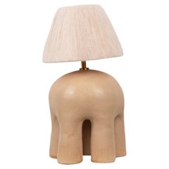Tischlampe „Malvern“ – Satin in Creme