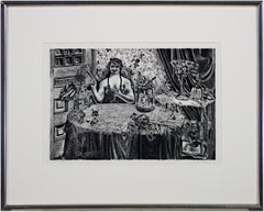 Lithographie originale signée par Malvin Marr «sissly » Albright