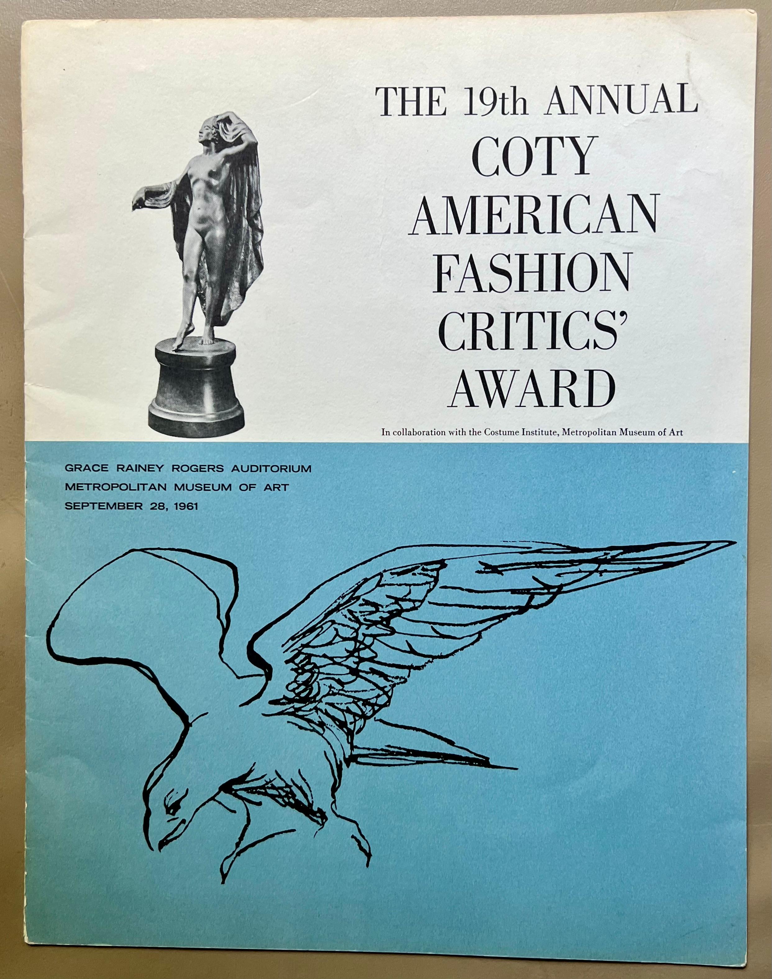 1961 Coty Award Plaque Kenneth  Hairdresser Jacqueline Onassis Bronze Fashion - American Modern Sculpture by Malvina Hoffman