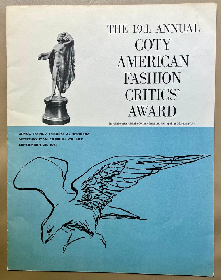 1961 Coty Award Plaque Kenneth  Hairdresser Jacqueline Onassis Bronze Fashion For Sale 1