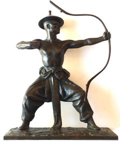 Mongolian Dancer bronze sculpture by Malvina Hoffman