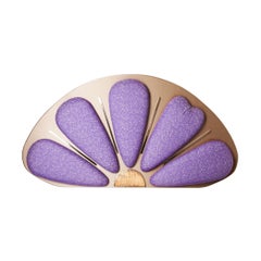 "MamaLove" Contemporary Headboard 160 wool pillows, silvered glass stripes