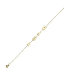 MAMA Letter Design 14K Gold Bracelet