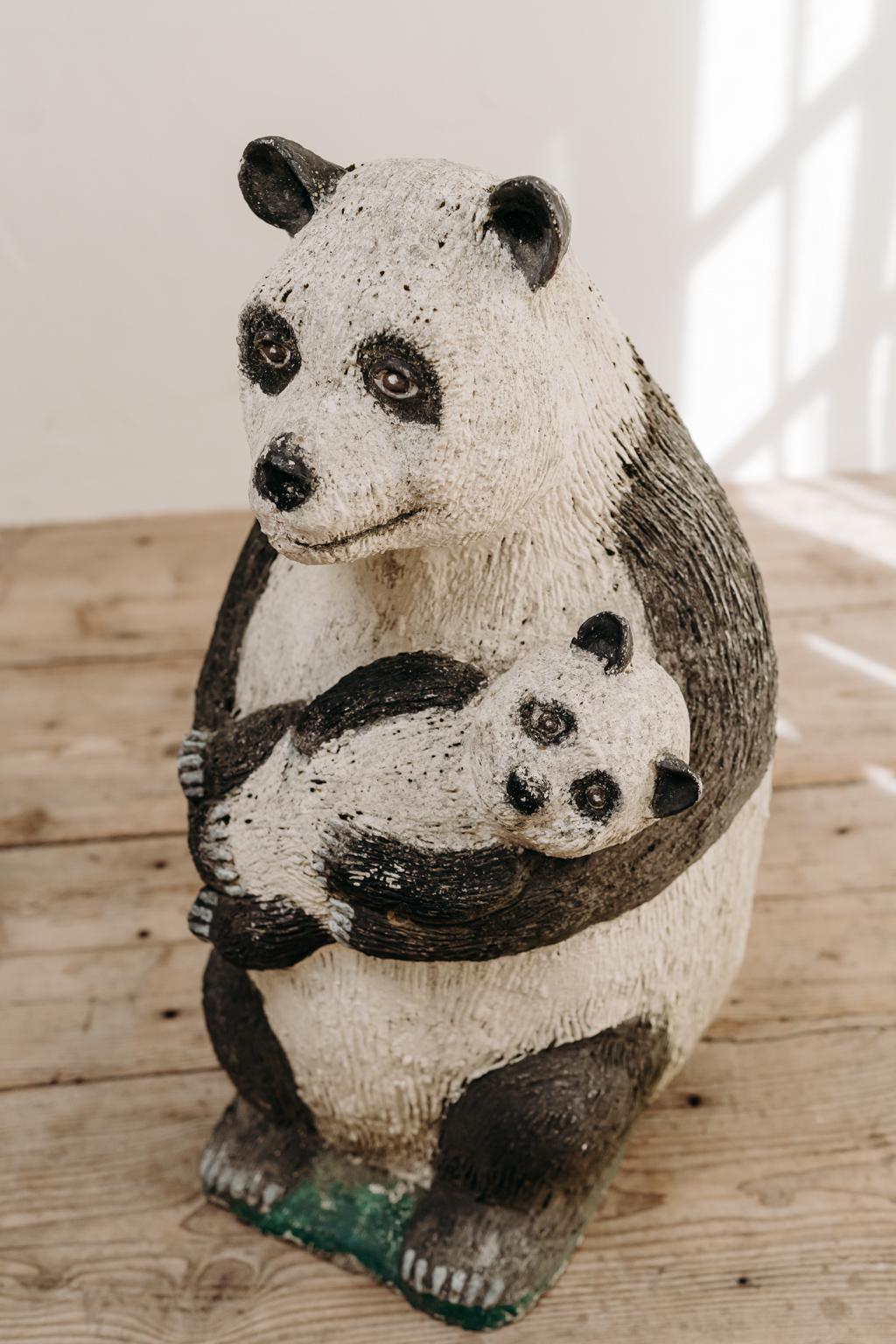 mama and baby panda