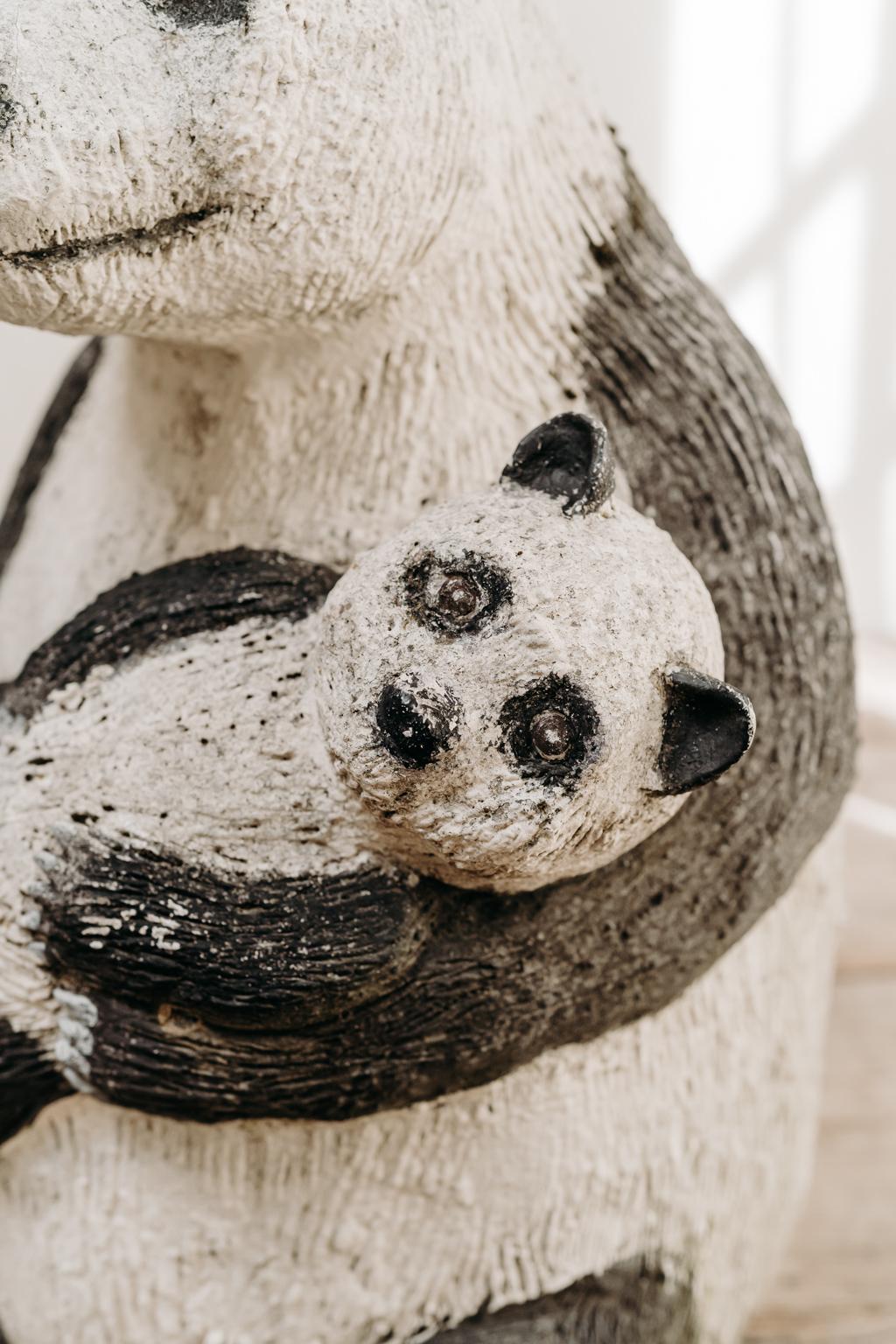 panda sculpture clay