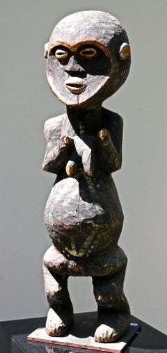 Mambila Large Female Figure African Sculpture
