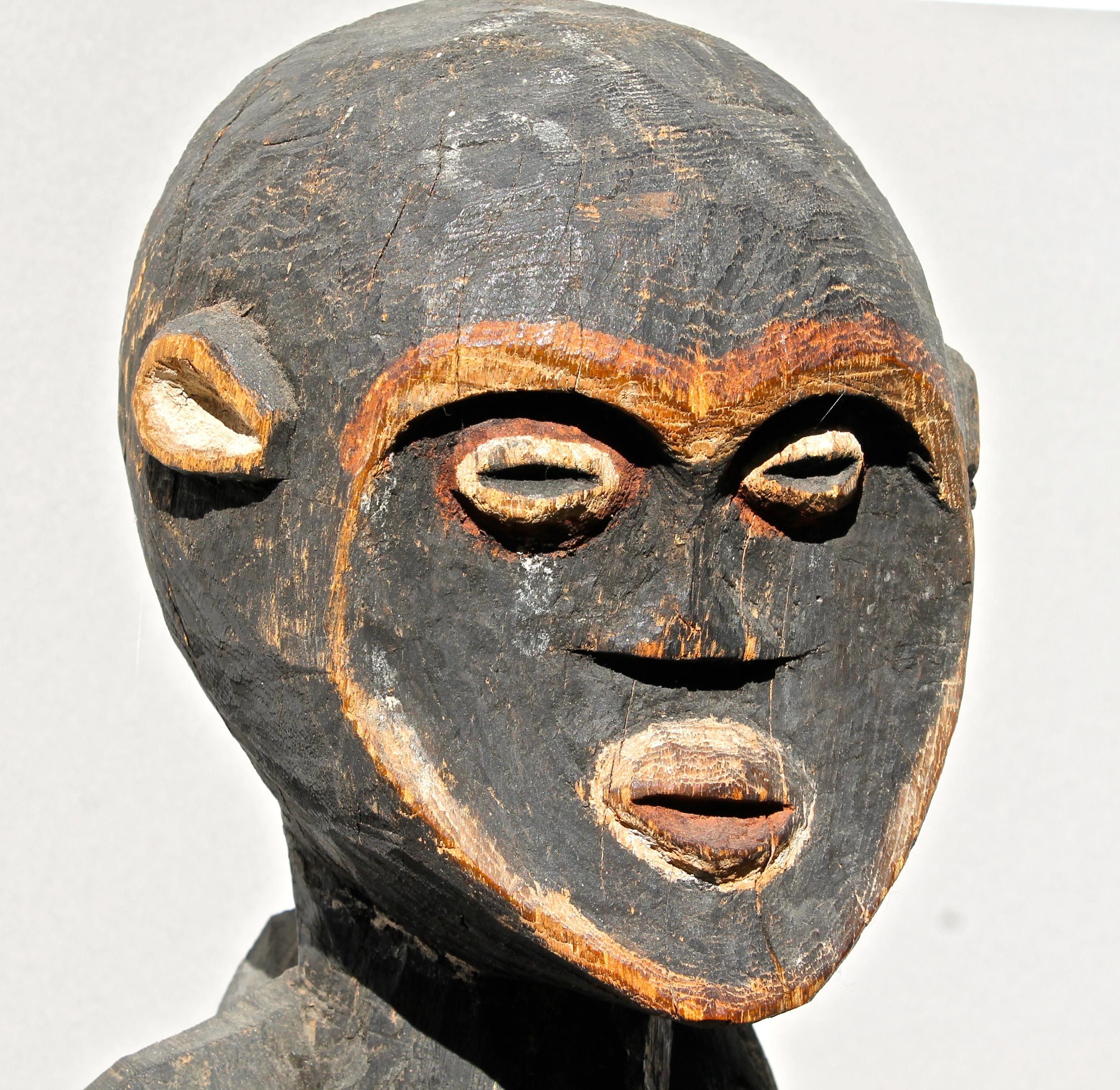 20th Century Mambila Large Female Figure African Sculpture For Sale