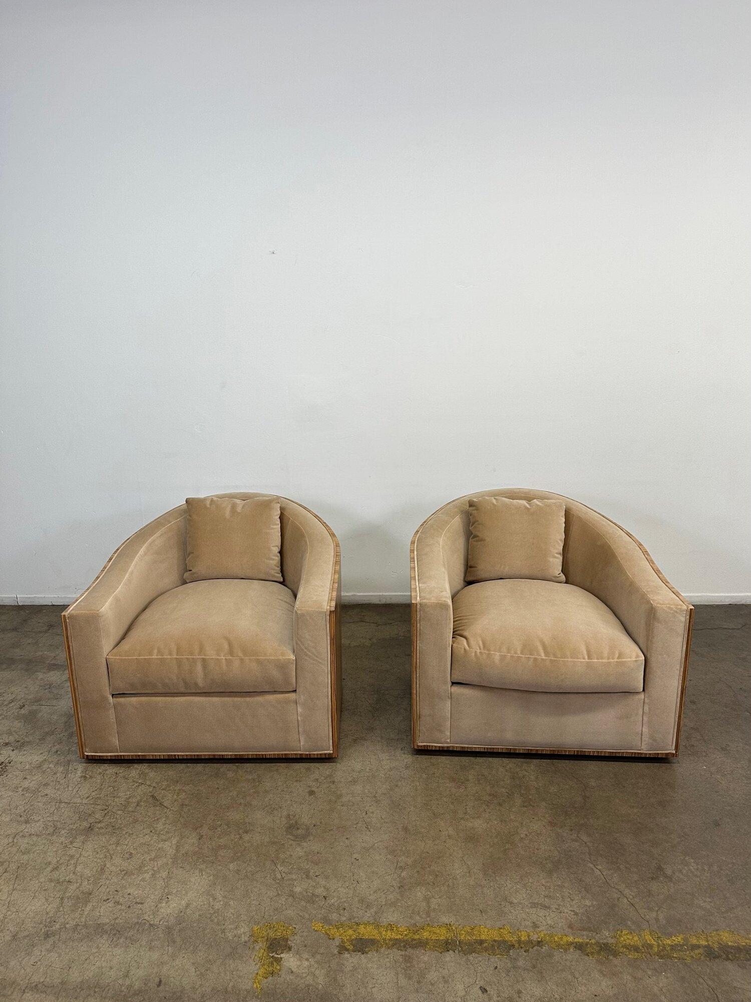 Organic Modern Mambo Swivel Lounge Chairs by Kreiss - sold separately